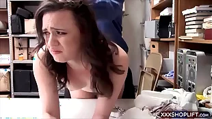 Unlucky chick caught and punish fucked
