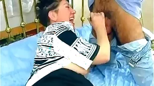 Chubby Granny Takes Young Cock